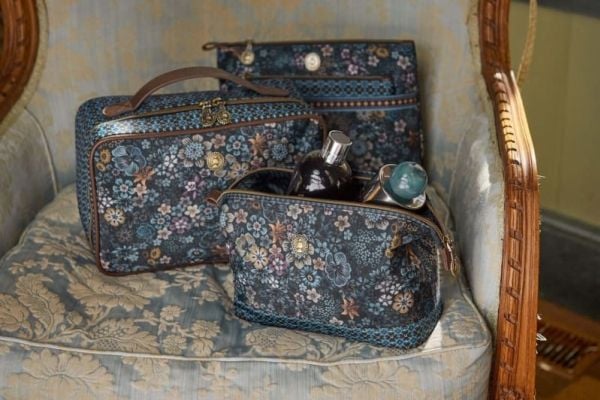PIP Studio Cooper Cosmetic Purse Large Tutti i Fiori Blue 26x18x12cm