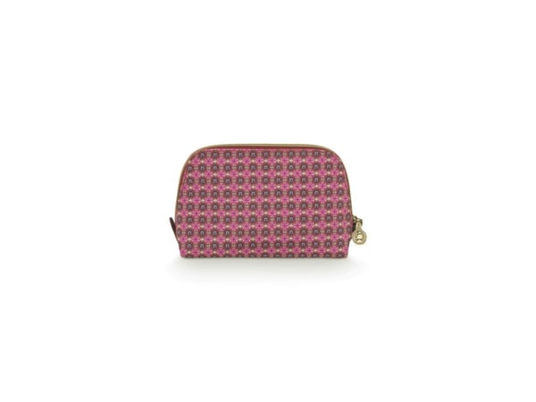 PIP Studio Coby Cosmetic Bag Triangle Small Clover Pink 19/15x12x6cm