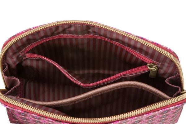PIP Studio Coby Cosmetic Bag Triangle Small Clover Pink 19/15x12x6cm