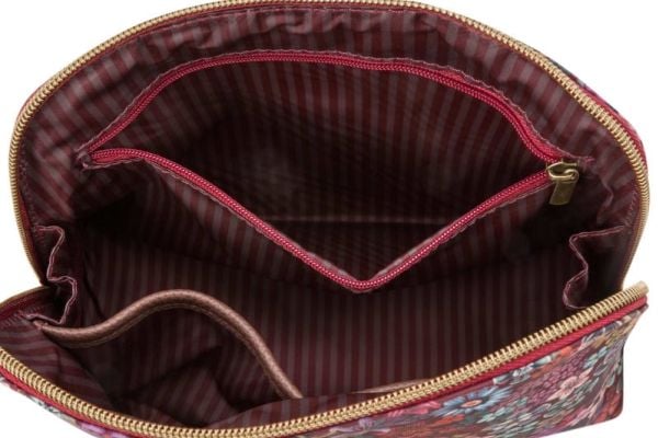 PIP Studio Coby Cosmetic Bag Triangle Medium Tutti i Fiori Pink 24/17x16.5x8cm