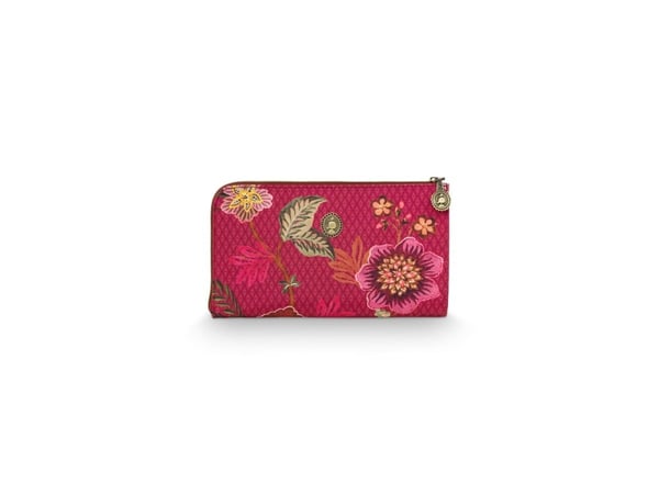 PIP Studio Cloe Cosmetic Zipper Pouch Cece Fiore Red 21x3.5x12.5cm