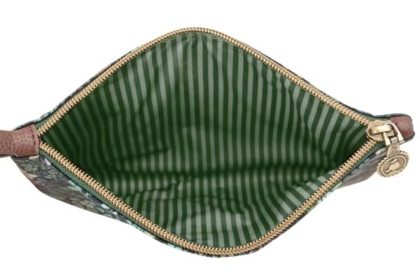 PIP Studio Charly Cosmetic Flat Pouch Medium Tutti i Fiori Green 24x15.5x1cm