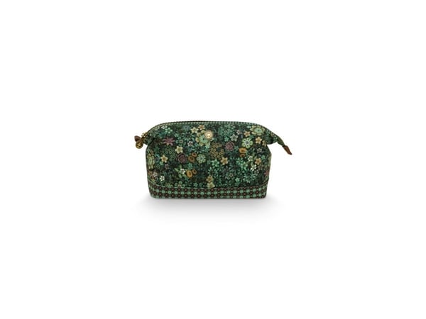 PIP Studio Cooper Cosmetic Purse Large Tutti i Fiori Green 26x18x12cm