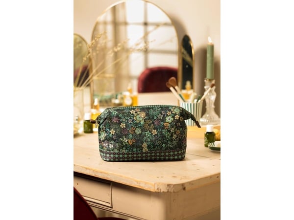 PIP Studio Cooper Cosmetic Purse Large Tutti i Fiori Green 26x18x12cm