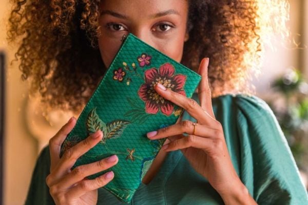 PIP Studio Cloe Cosmetic Zipper Pouch Cece Fiore Green 21x3.5x12.5cm