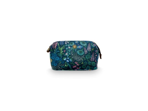 PIP Studio Cooper Cosmetic Purse Medium Querida Velvet Dark Blue 22.5x9.5x15cm