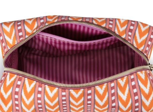 PIP Studio Coco Cosmetic Bag Medium Samba Stripe Orange 21.5x10x10.5cm