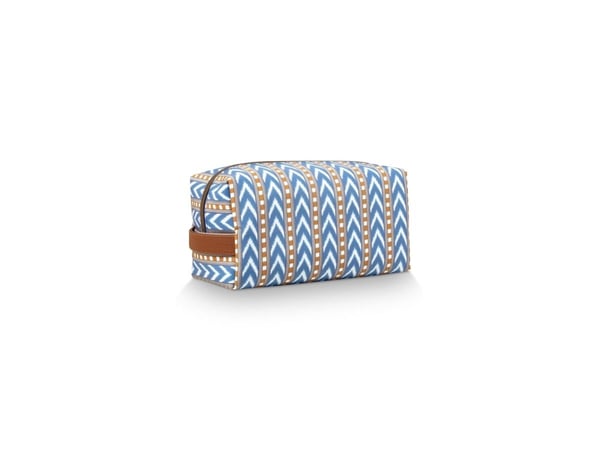 PIP Studio Coco Cosmetic Bag Medium Samba Stripe Blue 21.5x10x10.5cm