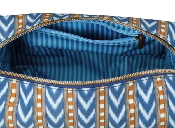PIP Studio Coco Cosmetic Bag Medium Samba Stripe Blue 21.5x10x10.5cm
