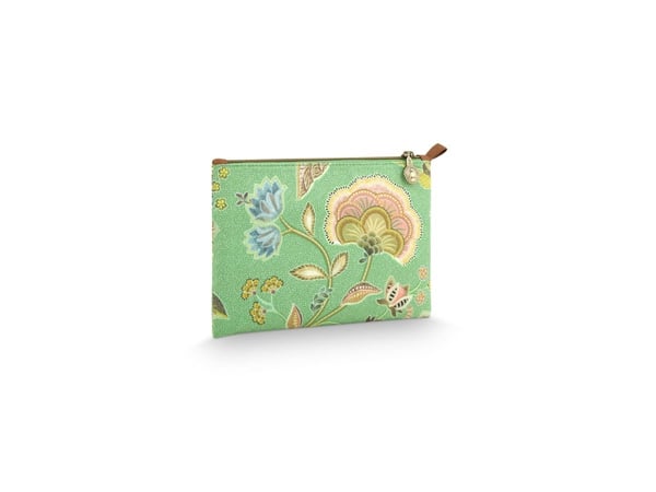 PIP Studio  Charly Cosmetic Flat Pouch Medium Matata Green 24x1x15.5cm