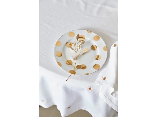 PIP Studio Set/2 Plates Dot Gold 23cm