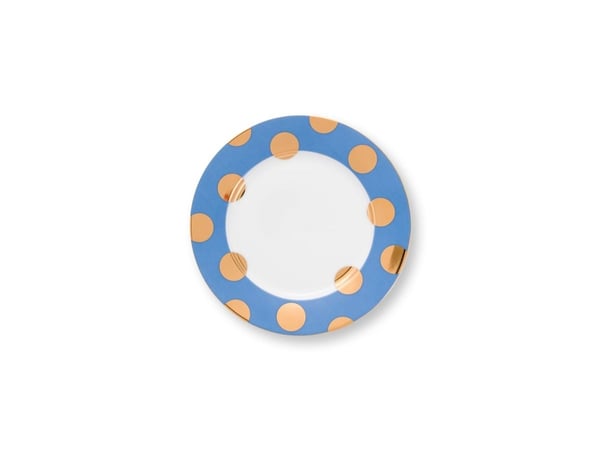 PIP Studio Set/2 Plates Dot Blue 21cm