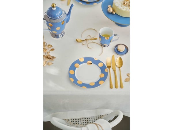 PIP Studio Set/2 Plates Dot Blue 21cm