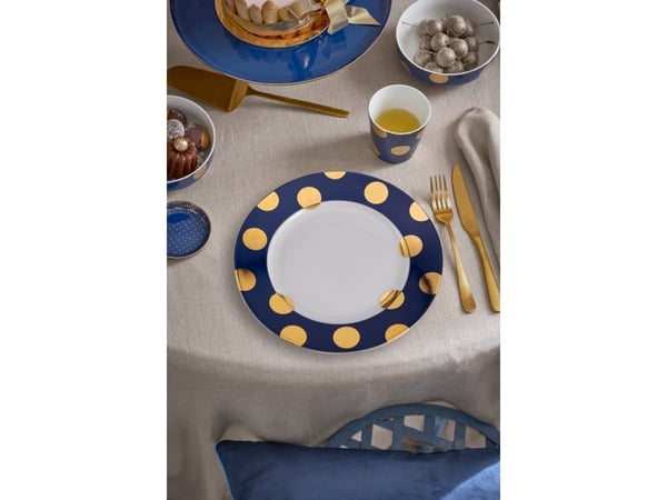PIP Studio Set/2 Plates Dot Navy 23cm