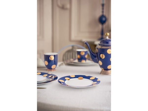 PIP Studio Set/2 Plates Dot Navy 23cm