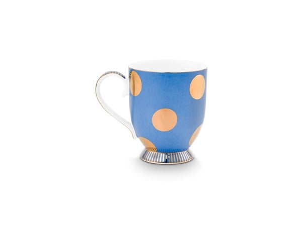 PIP Studio Set/2 Mug L DotDelight Blue
