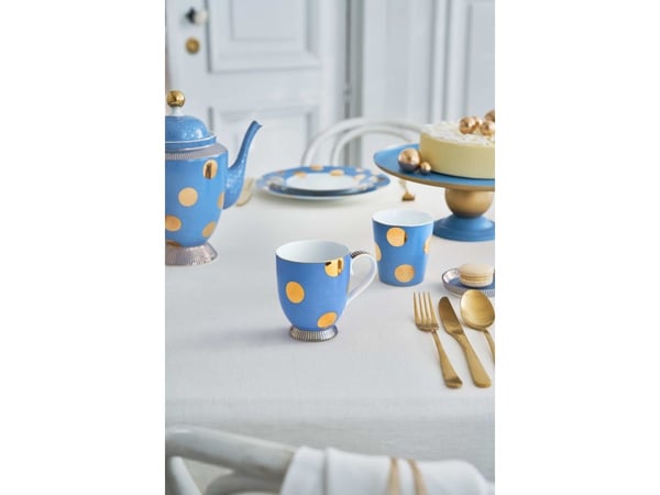 PIP Studio Set/2 Mug L DotDelight Blue