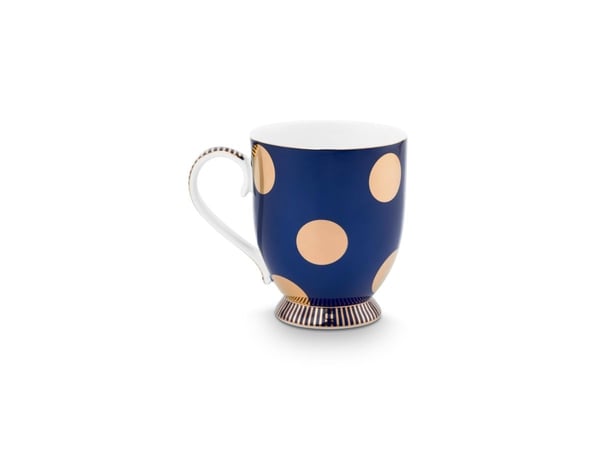 PIP Studio Set/2 Mug L DotDelight Navy