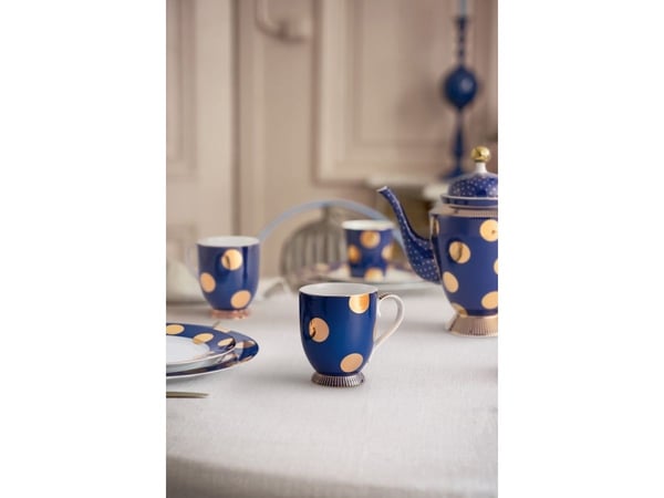 PIP Studio Set/2 Mug L DotDelight Navy