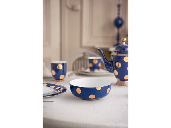 PIP Studio Set/2 Bowls Dot Navy 20cm