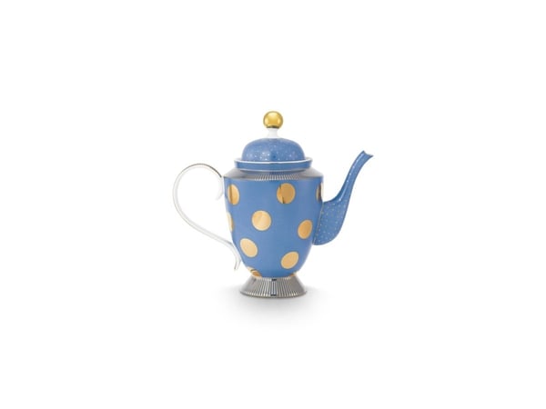 PIP Studio Teapot L Dot Blue Gold