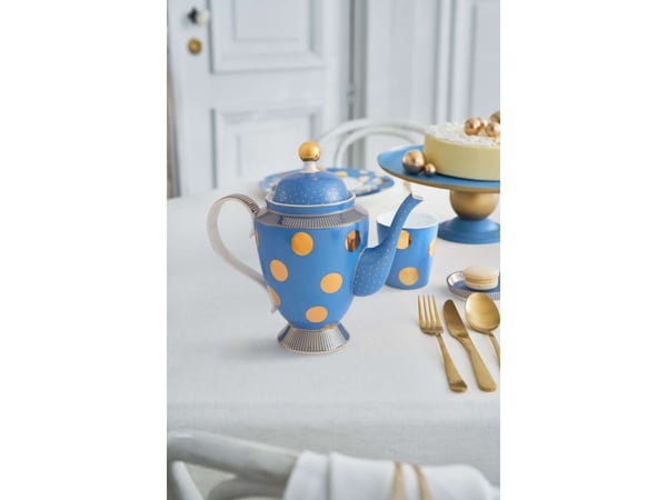 PIP Studio Teapot L Dot Blue Gold