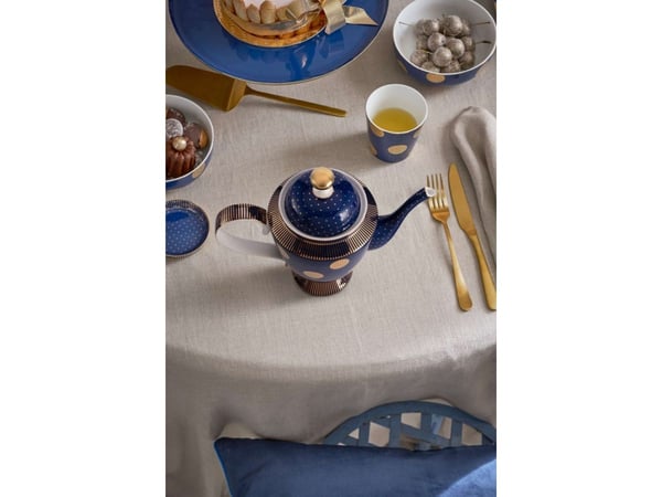 PIP Studio Teapot L Dot Navy Gold