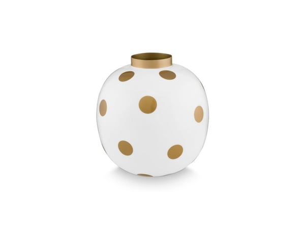 PIP Studio Vase Dots WhiteGold 23cm