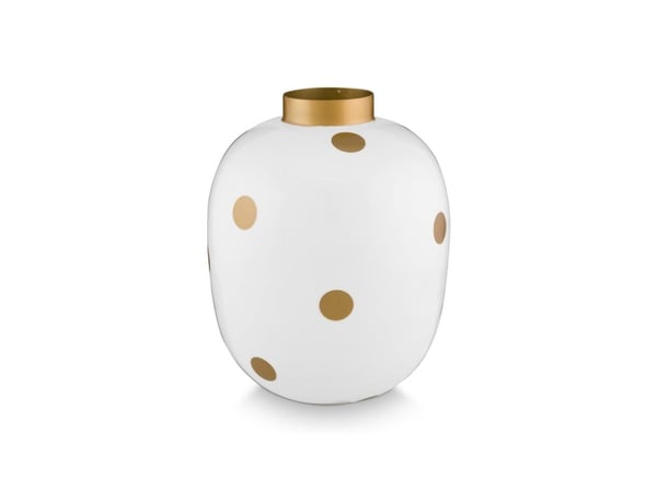 PIP Studio Vase Dots WhiteGold 32cm