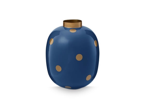 PIP Studio Vase Dots NavyGold 32cm