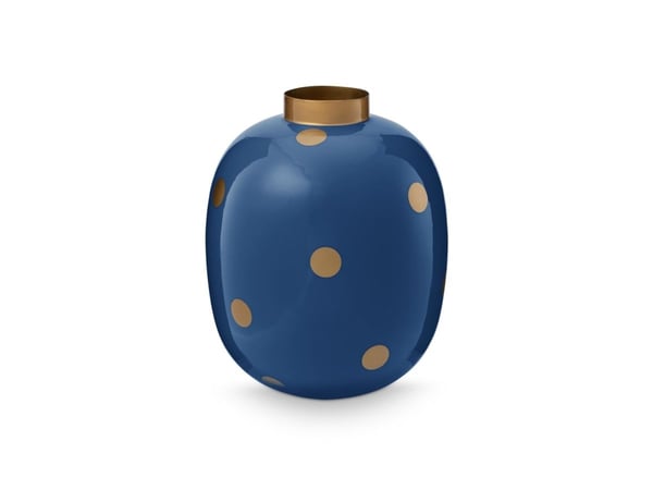 PIP Studio Vase Dots NavyGold 32cm