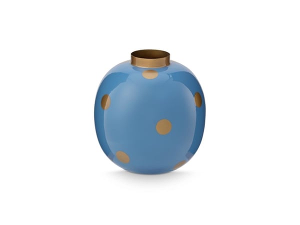 PIP Studio Vase  Dots BlueGold 23cm