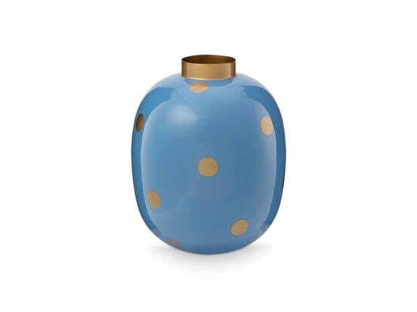 PIP Studio Vase  Dots BlueGold 32cm