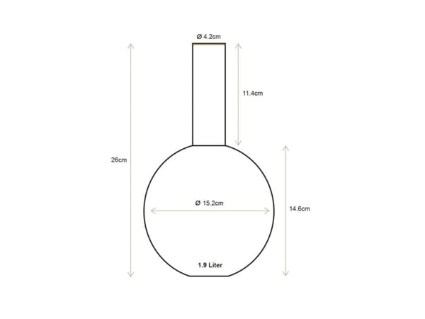 PIP Studio Vase Metal Dark Blue 15x26