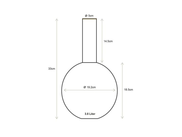 PIP Studio Vase Metal Light Blue 19x33
