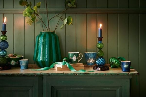 PIP Studio Set/4 TeaLight Blue 7x7