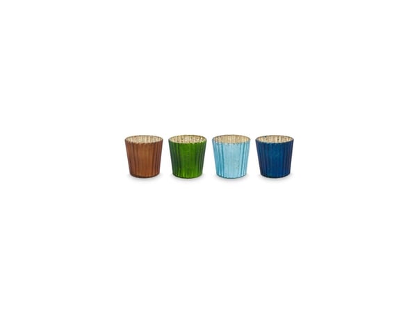 PIP Studio Set/4 TeaLight Blue 7x7