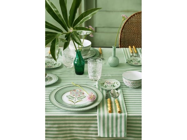 PIP Studio S/4 Napkins Stripes Grn