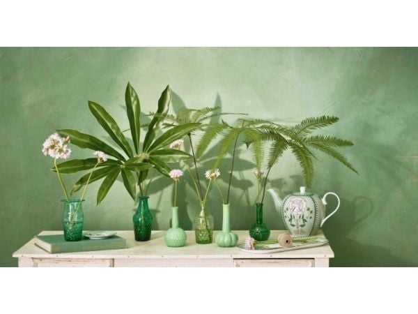 PIP Studio S/3 Vases Glass Grn
