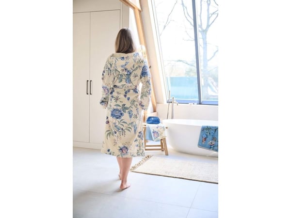 PIP Studio Secret Garden Bathrobe WhiteBlue L