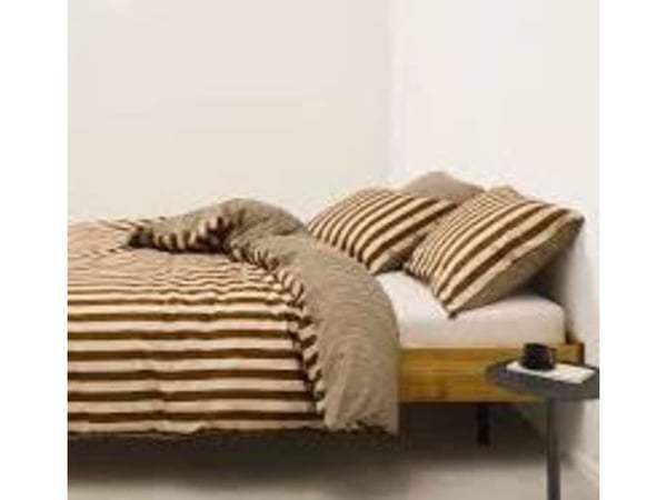 Marc'O Polo classic stripe Toffee Brown 140x200+60x63