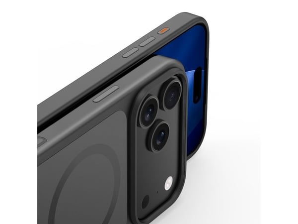 Nevox StyleShell InvisioiPhone 17 Pro yhteensopiva MagSafe mustan kanssa