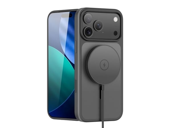 Nevox StyleShell InvisioiPhone 17 Pro yhteensopiva MagSafe mustan kanssa