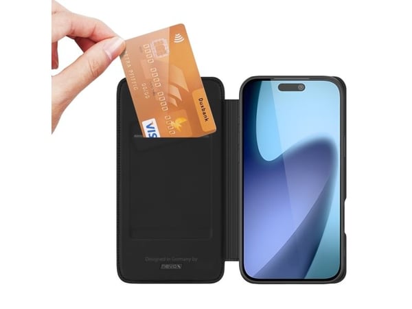 nevox 2514, Folio, Apple, iPhone 17, 16 cm (6.3"), Svart