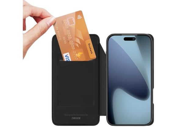 nevox 2516, Folio, Apple, iPhone 17 Pro, 16 cm (6.3"), Svart