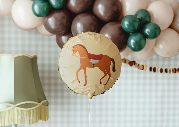 PartyDeco FB276, Ilmapallo, Kalvo, Monivärinen, Kuva, Universaali, Pyöreä