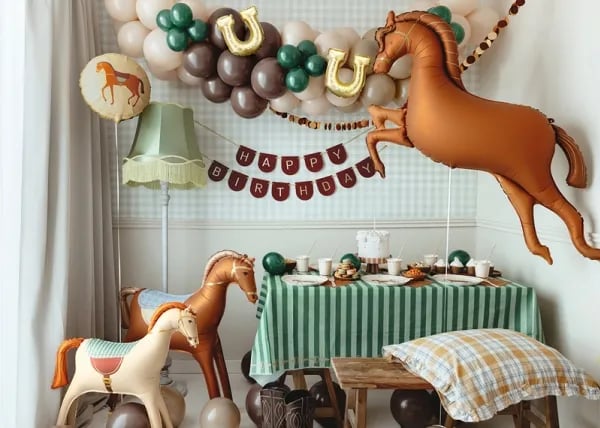 PartyDeco FB276, Ilmapallo, Kalvo, Monivärinen, Kuva, Universaali, Pyöreä