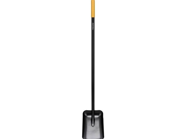 Fiskars spade solid i metall med grep i bokstavform
