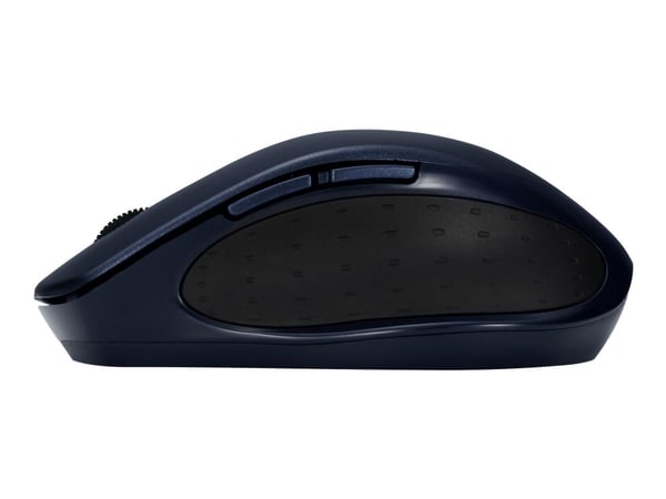 ASUS MW203 - Mus - ergonomisk - optisk - 6 knappar - trådlös - 2.4 GHz, Bluetooth - trådlös USB-mottagare - blå