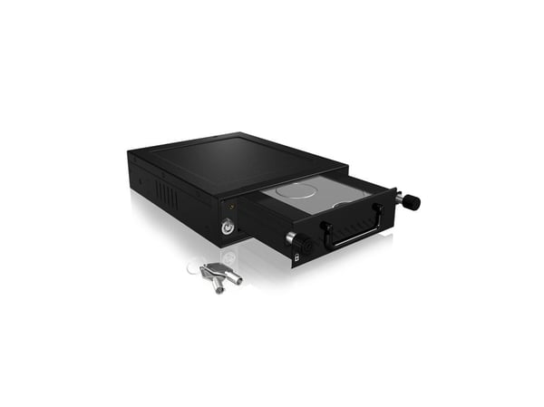 ICY BOX Carrier IB-148SSK-B, HDD/SSD-kabinett, 2,5/3,5", SAS, SATA, 6 Gbit/sek, Hot-swap, Sortering